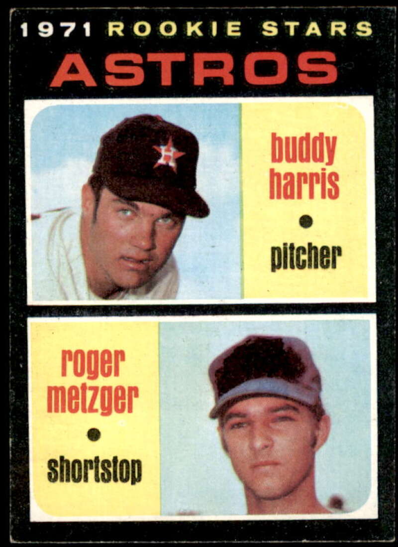 Rookie Stars/Buddy Harris RC/Roger Metzger Rookie Card 1971 Topps #404  Image 1