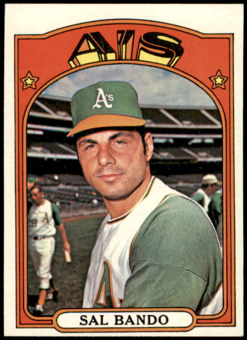 Sal Bando Card 1972 Topps #650  Image 1