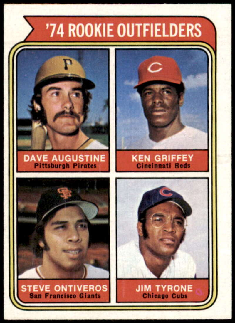 /Augustine RC/Ken Griffey RC/Ontiveros RC/Tyrone RC Rookie Card 1974 Topps #598  Image 1
