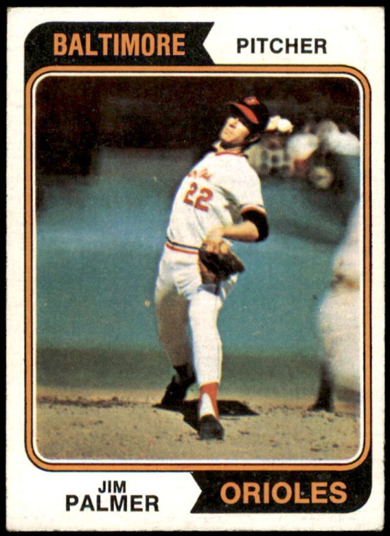 Jim Palmer Card 1974 Topps #40  Image 1