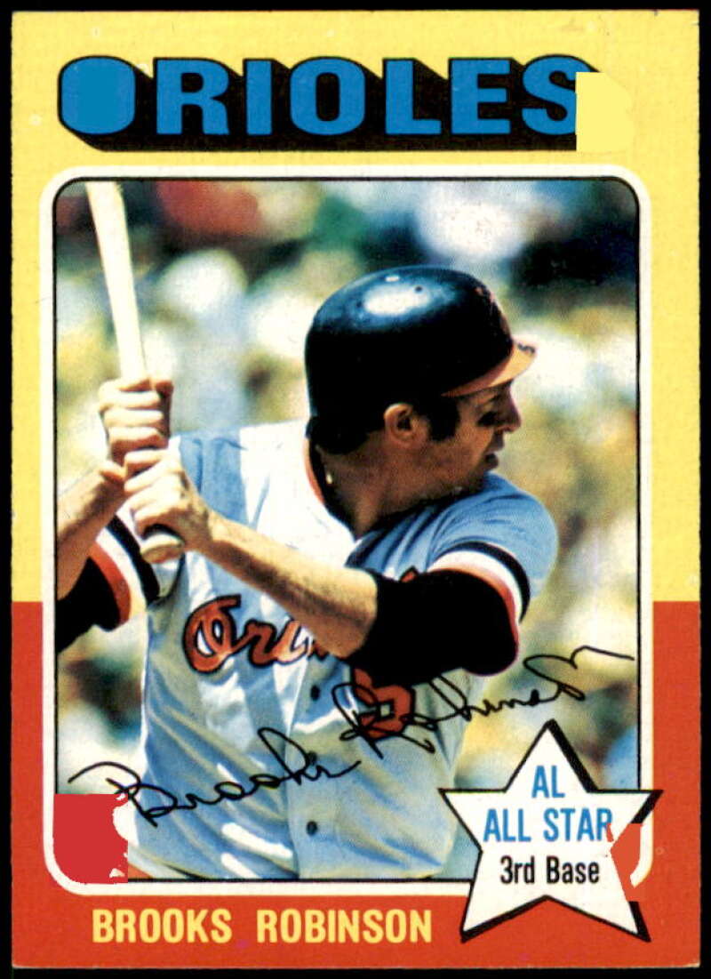 Brooks Robinson Card 1975 Topps #50  Image 1