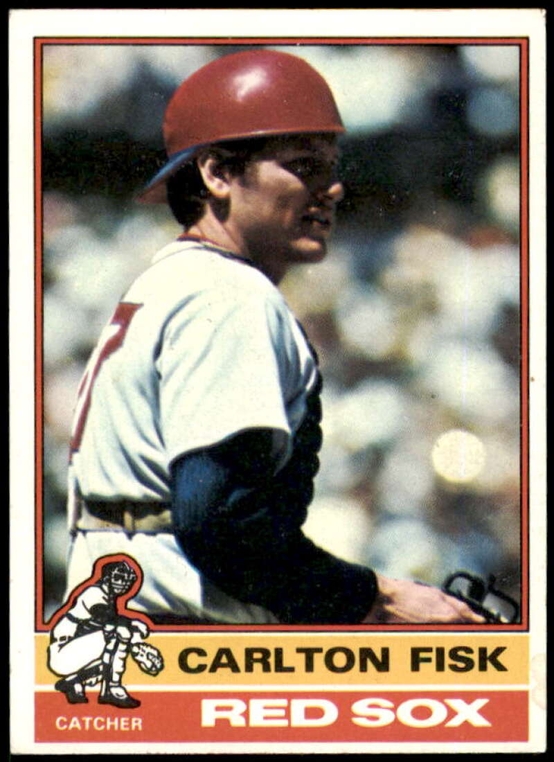 Carlton Fisk Card 1976 Topps #365  Image 1