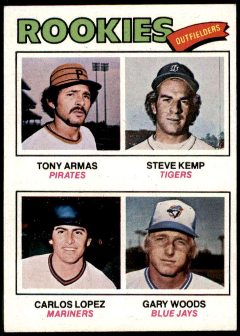 Rookie Outfielders/Armas RC/Kemp RC/ Lopez RC/Woods Rookie Card 1977 Topps #492  Image 1
