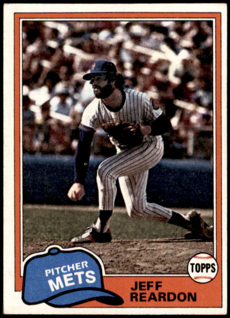 Jeff Reardon Rookie Card 1981 Topps #456  Image 1