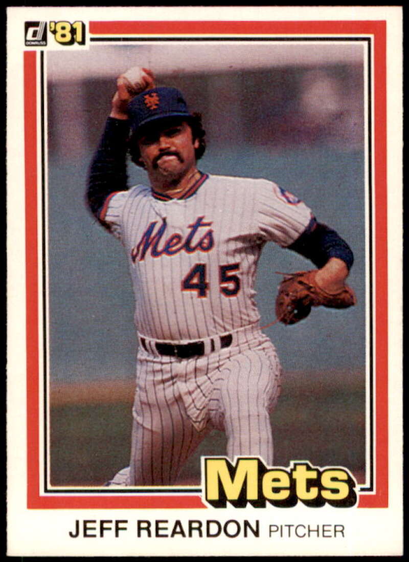 Jeff Reardon Rookie Card 1981 Donruss #156  Image 1