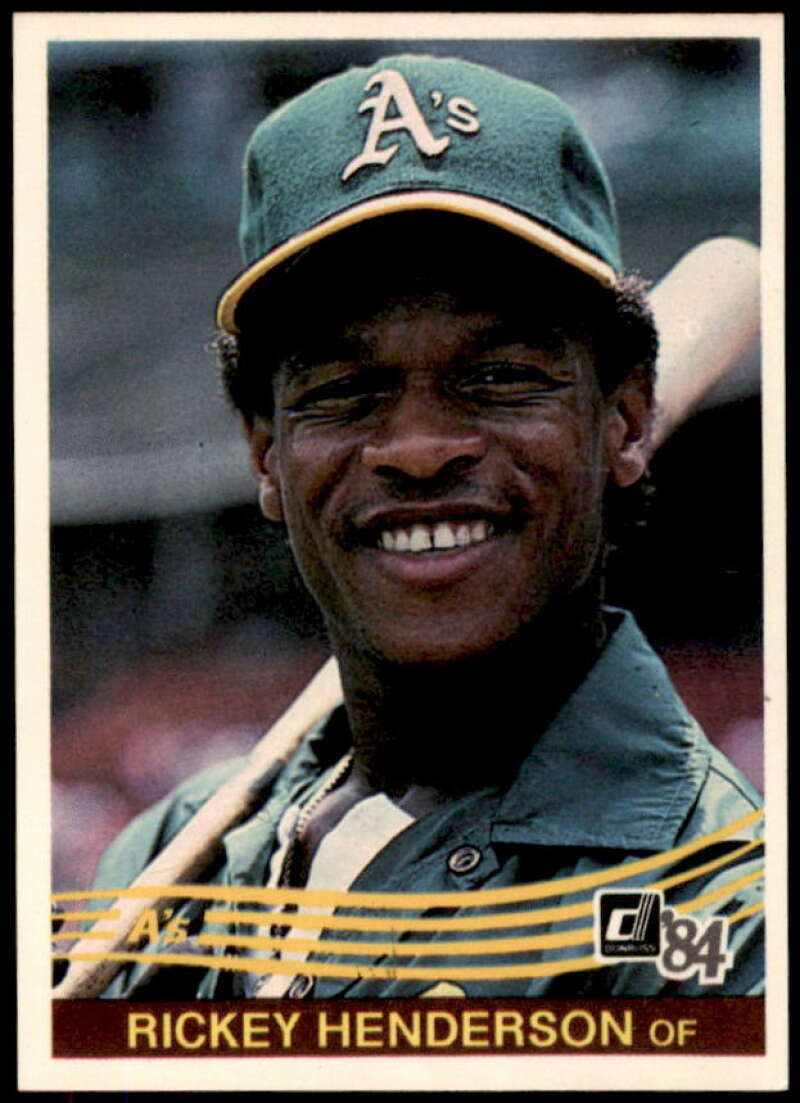 Rickey Henderson Card 1984 Donruss #54  Image 1