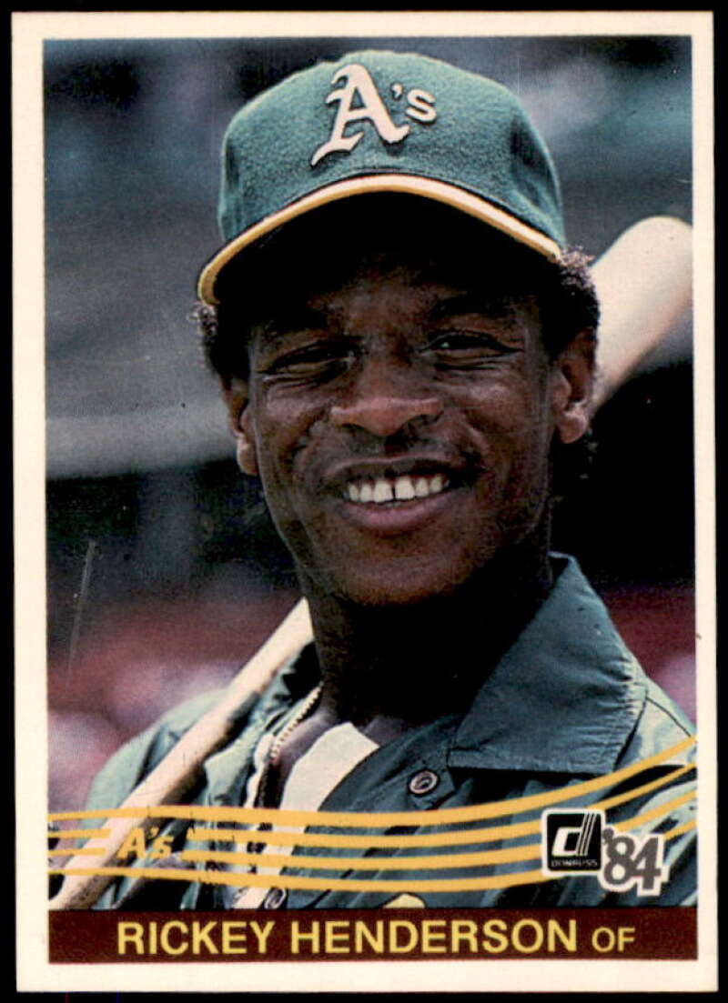 Rickey Henderson Card 1984 Donruss #54  Image 1