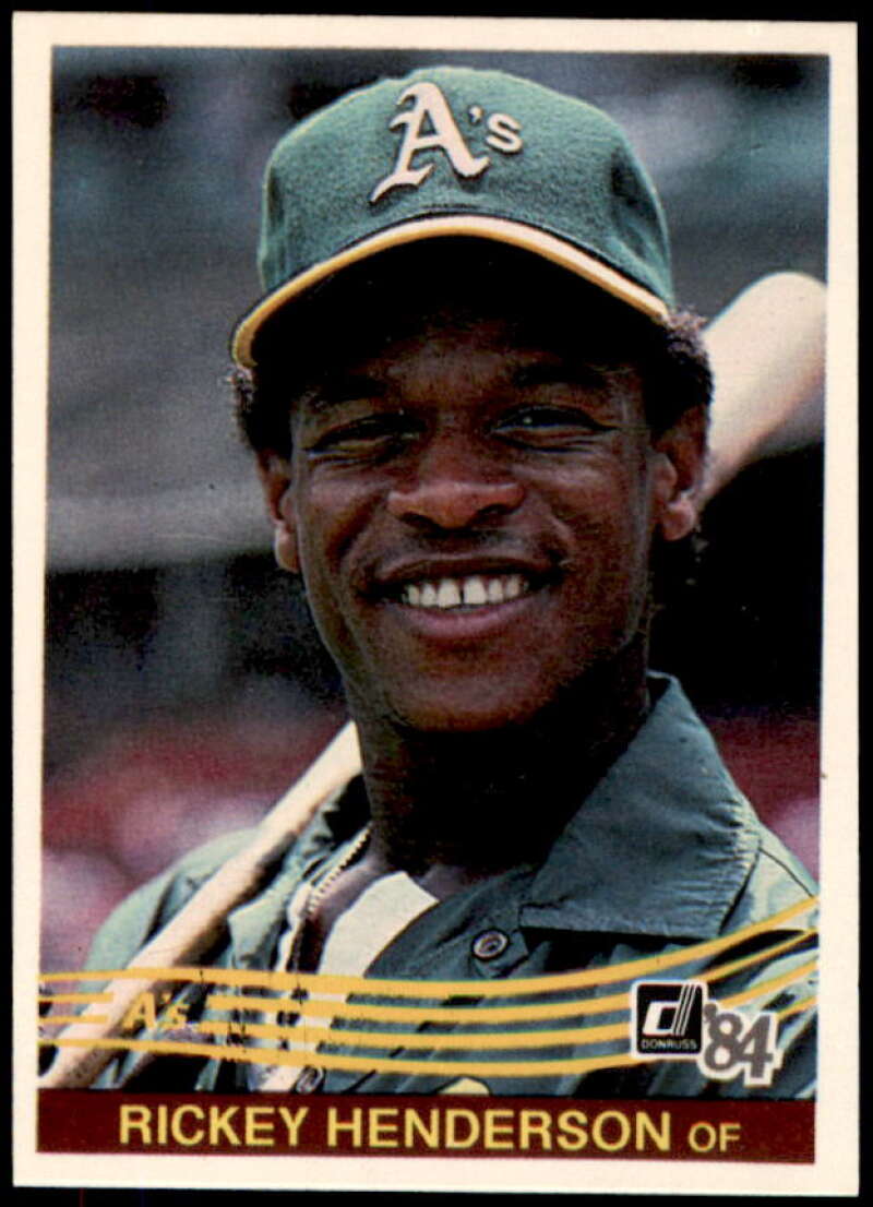 Rickey Henderson Card 1984 Donruss #54  Image 1