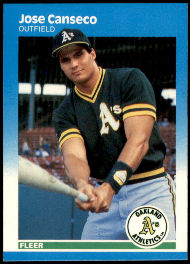 Jose Canseco Card 1987 Fleer #389  Image 1