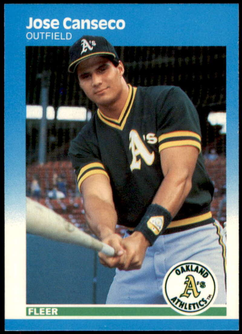 Jose Canseco Card 1987 Fleer #389  Image 1