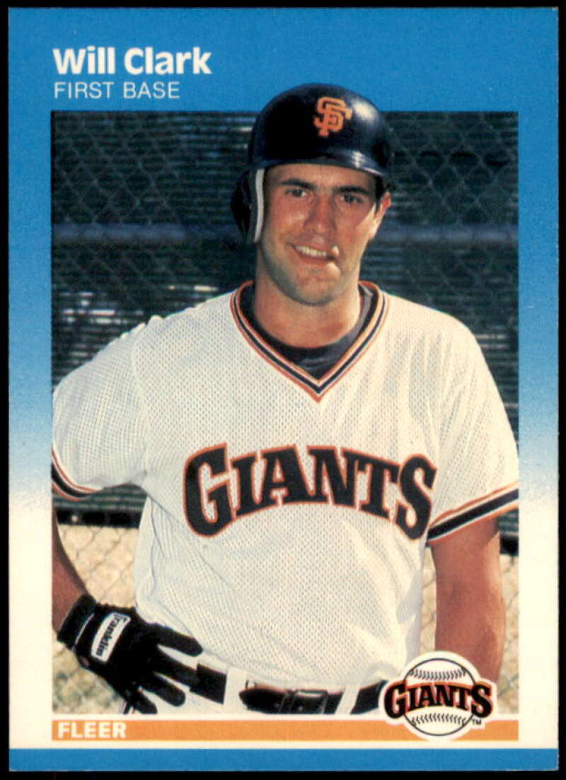 Will Clark Rookie Card 1987 Fleer #269  Image 1