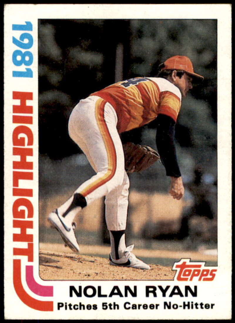 Nolan Ryan HL Card 1982 Topps #5  Image 1