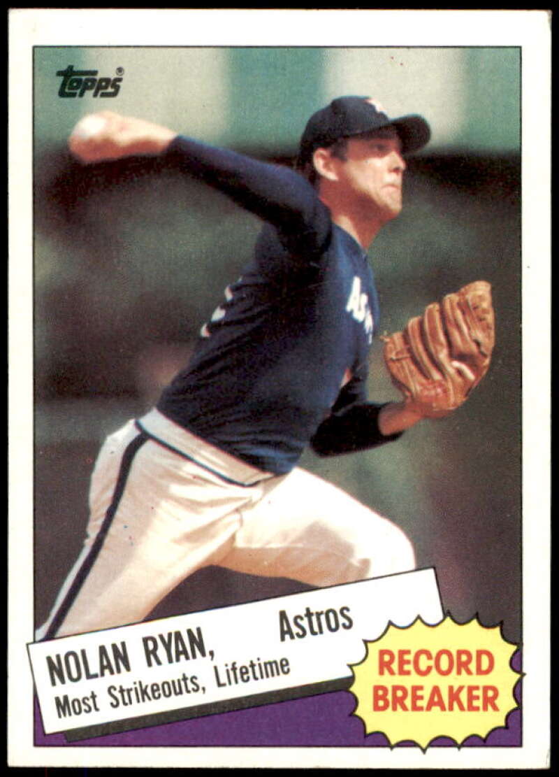 Nolan Ryan RB Card 1985 Topps #7  Image 1
