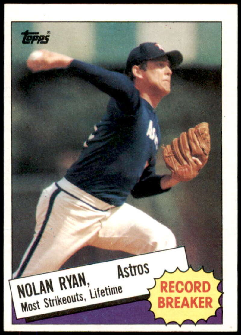 Nolan Ryan RB Card 1985 Topps #7  Image 1