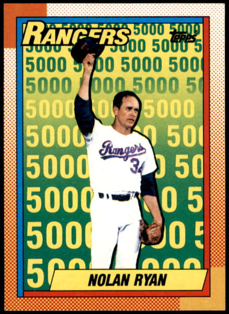 N.Ryan Rangers UER Card 1990 Topps #5  Image 1