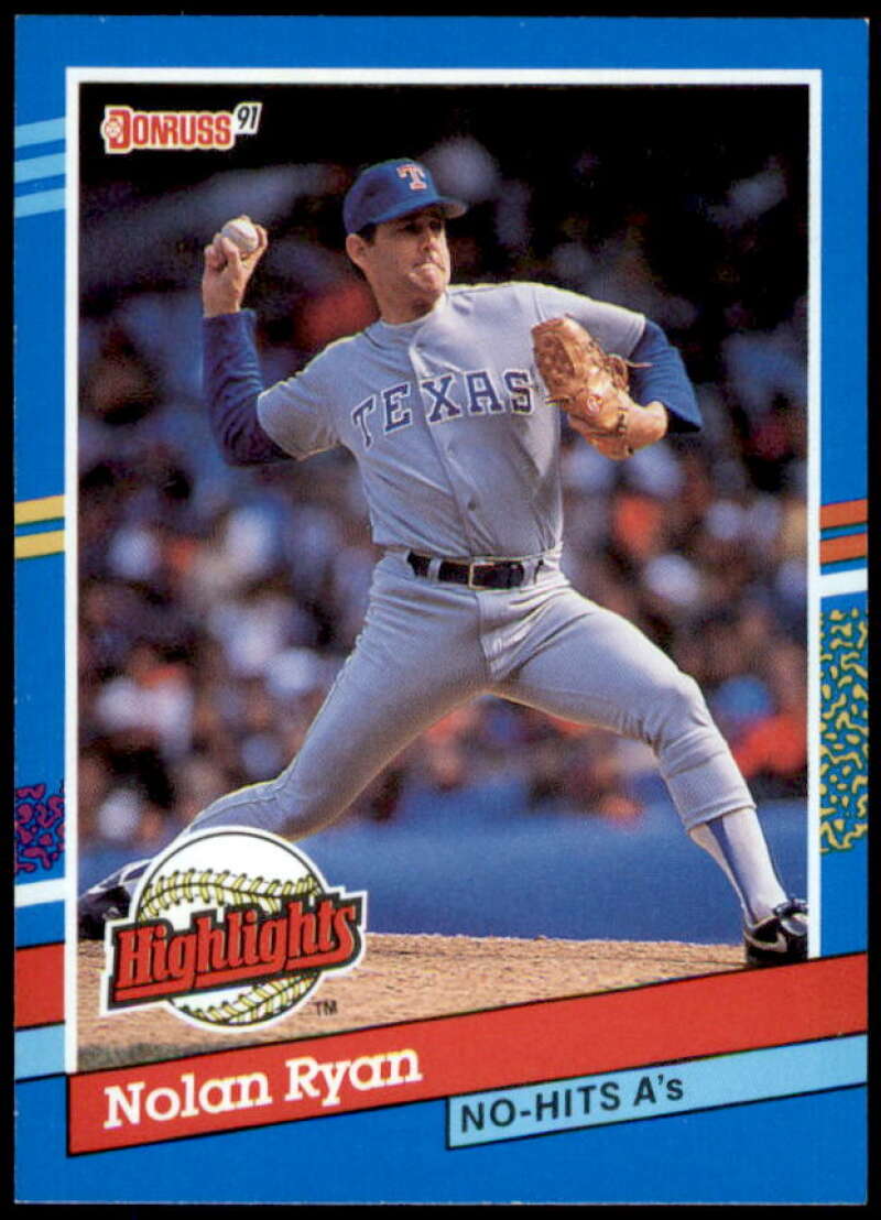 Nolan Ryan NH Card 1991 Donruss Bonus Cards #BC3  Image 1