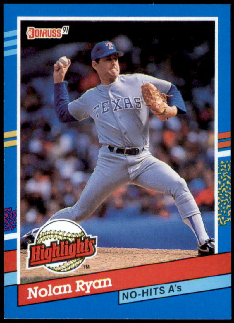 Nolan Ryan NH Card 1991 Donruss Bonus Cards #BC3  Image 1