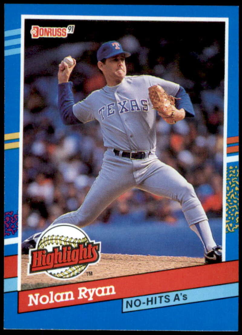 Nolan Ryan NH Card 1991 Donruss Bonus Cards #BC3  Image 1
