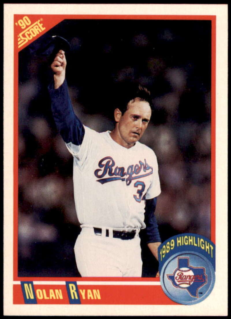 Nolan Ryan HL Card 1990 Score #696  Image 1