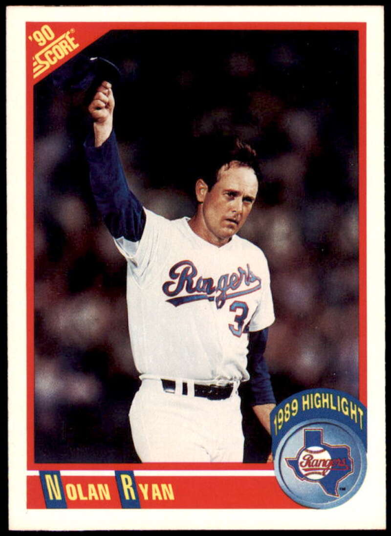 Nolan Ryan HL Card 1990 Score #696  Image 1