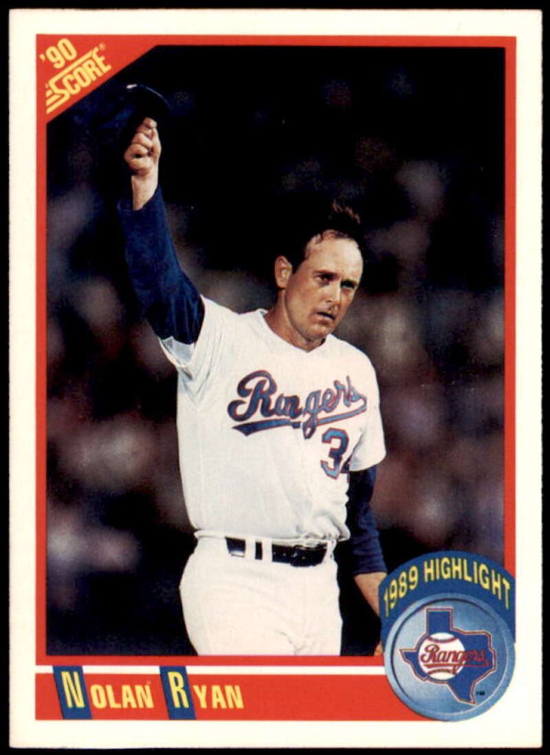 Nolan Ryan HL Card 1990 Score #696  Image 1