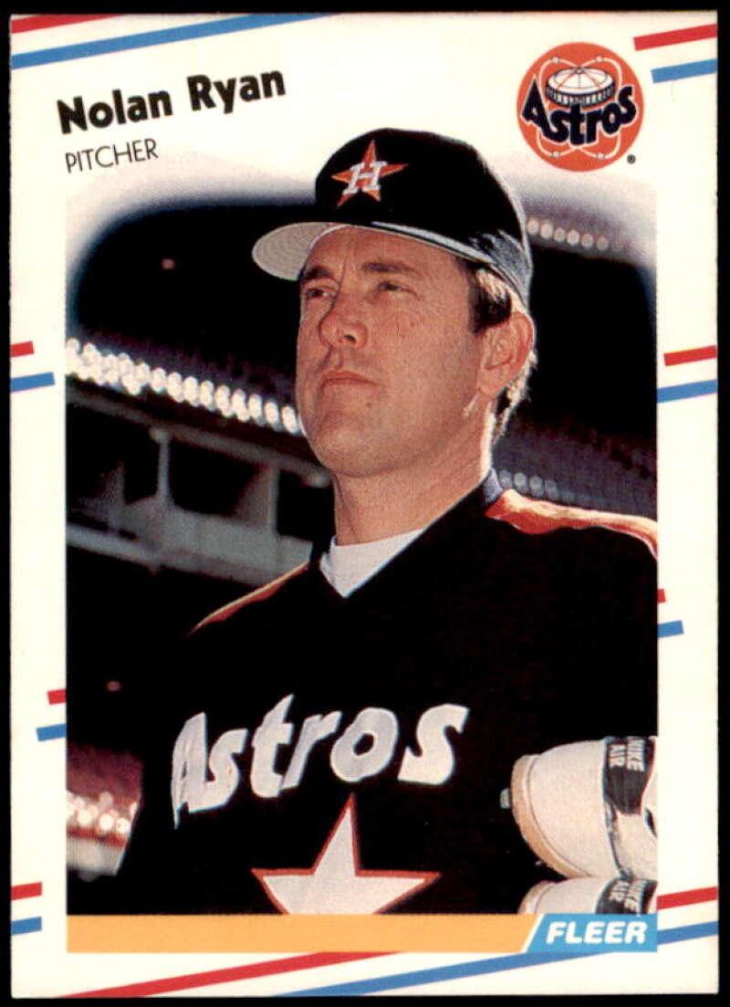 Nolan Ryan Card 1988 Fleer #455  Image 1
