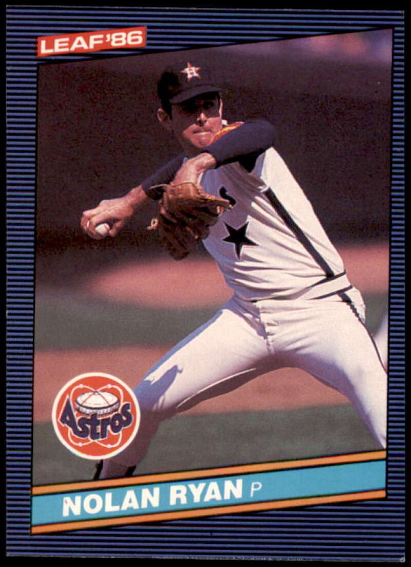 Nolan Ryan Card 1986 Leaf/Donruss #132  Image 1