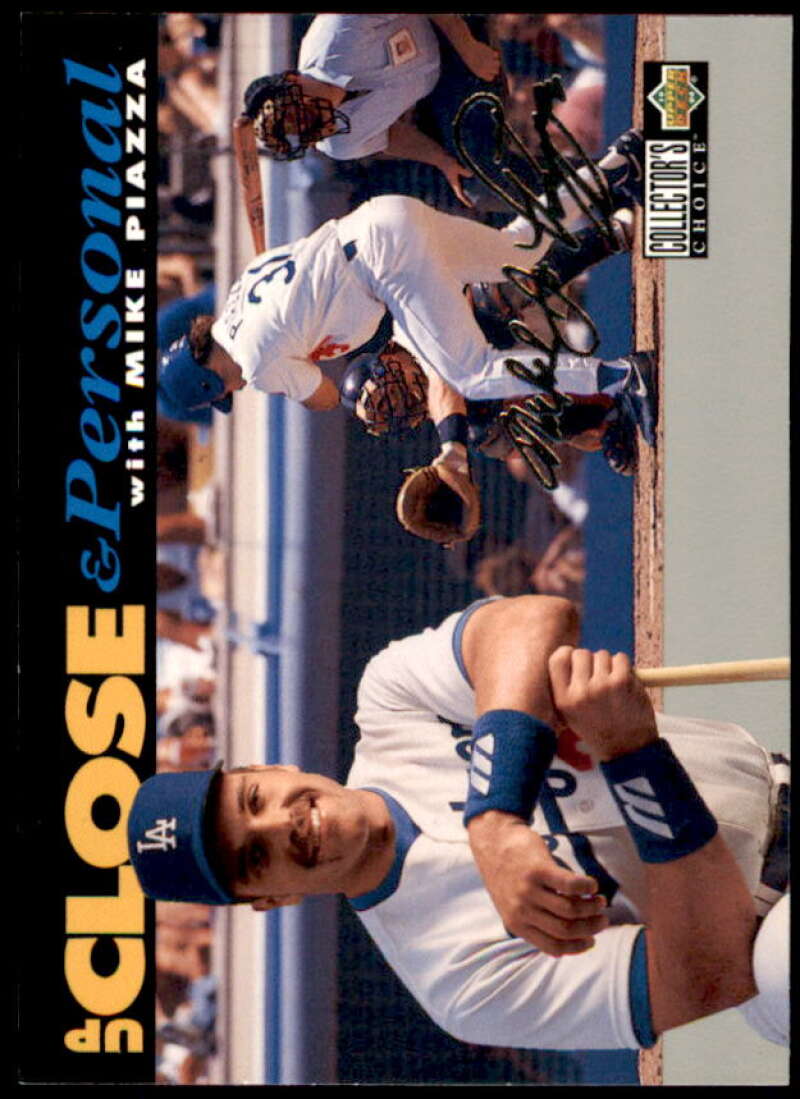 Mike Piazza UP Card 1994 Collector's Choice Silver Signature #637  Image 1