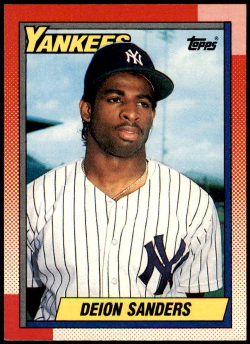 1990 Topps 61 Deion Sanders Rookie Yankees NFL & MLB 