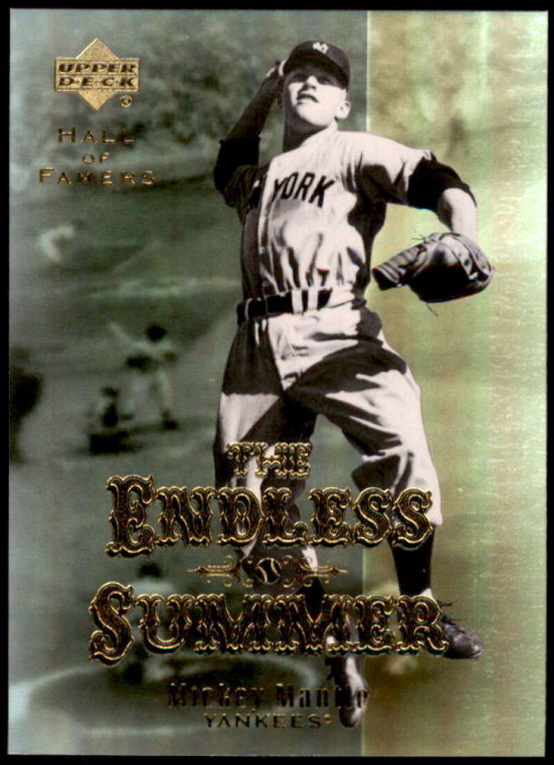Mickey Mantle Card 2001 Upper Deck Hall of Famers Endless Summer #ES1  Image 1