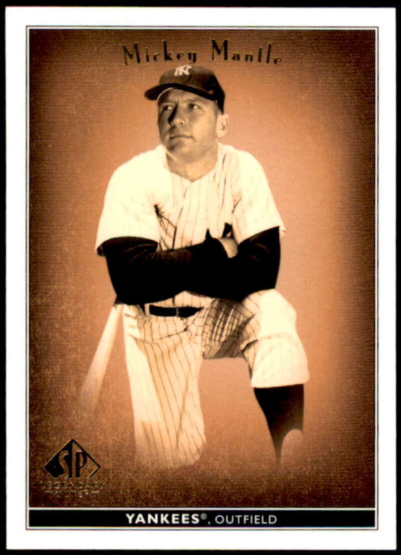 Mickey Mantle Card 2002 SP Legendary Cuts #53  Image 1
