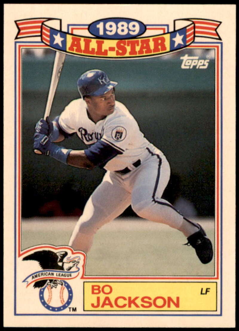 Bo Jackson Card 1990 Topps Glossy All-Stars #17  Image 1