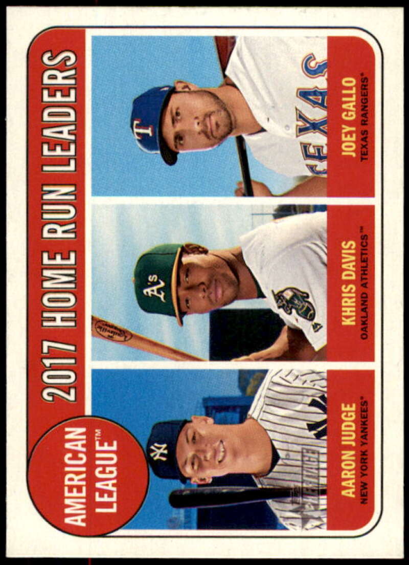 Aaron Judge/Joey Gallo/Khris Davis LL Card 2018 Topps Heritage #5  Image 1