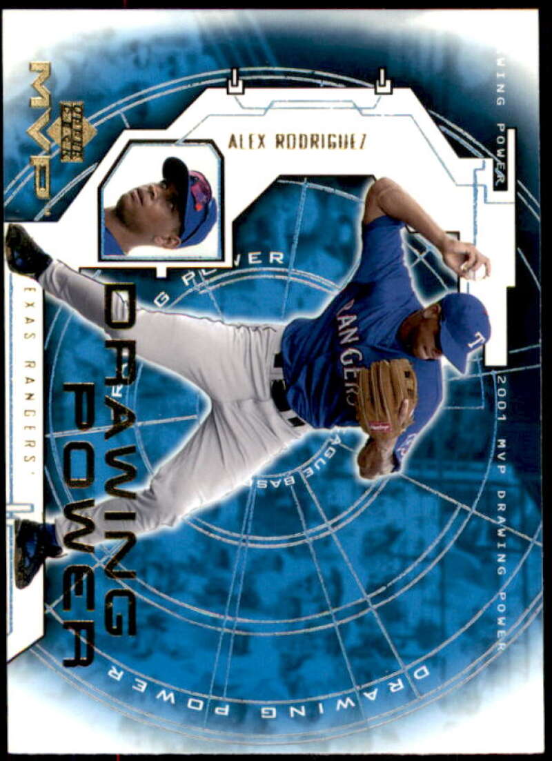 Alex Rodriguez Card 2001 Upper Deck MVP Drawing Power #DP6  Image 1