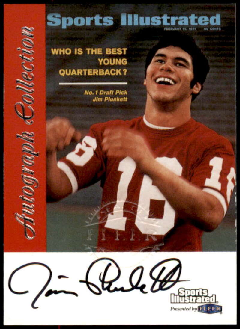 Jim Plunkett Card 1999 Sports Illustrated Autographs #25  Image 1