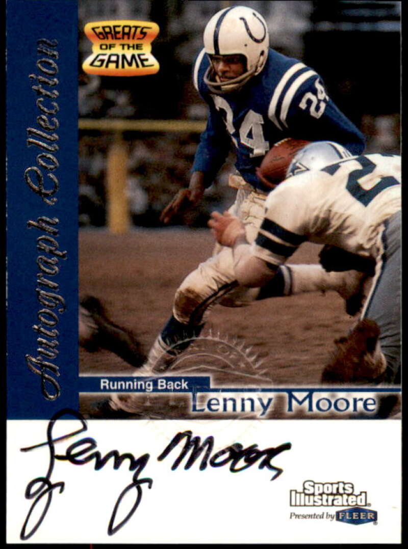 Lenny Moore Card 1999 Sports Illustrated Autographs #20  Image 1