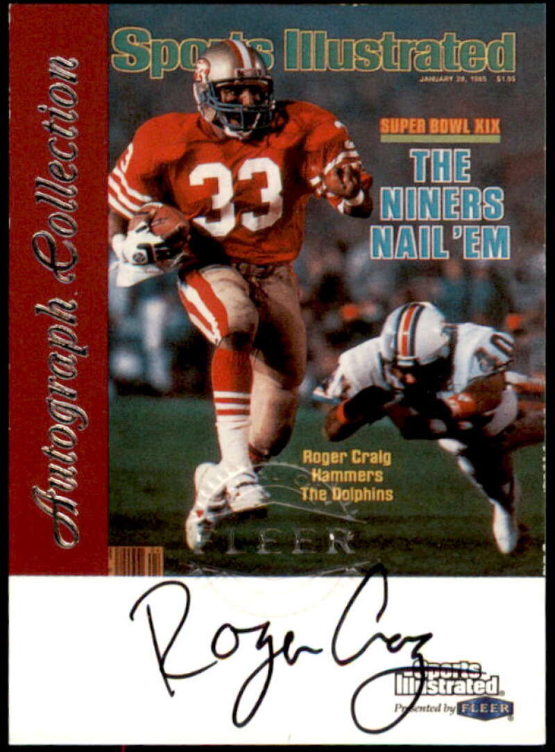 Roger Craig Card 1999 Sports Illustrated Autographs #6  Image 1