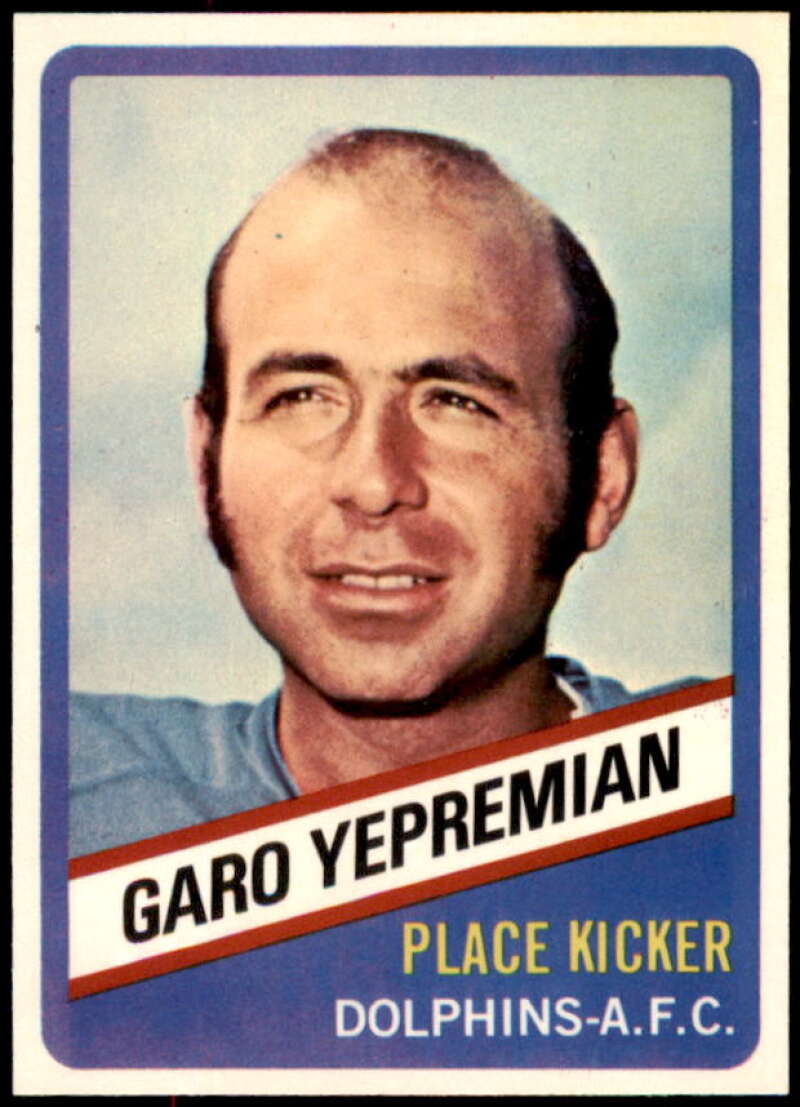 Garo Yepremian Card 1976 Wonder Bread #12  Image 1