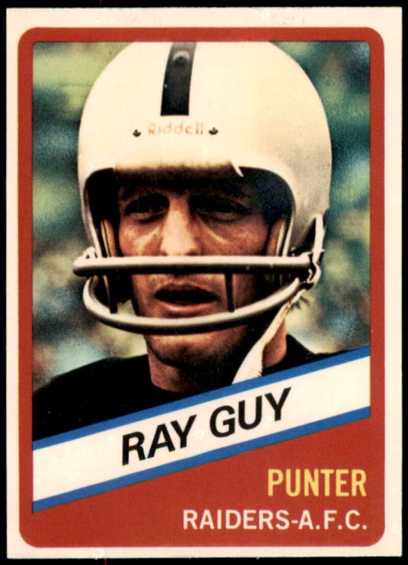 Ray Guy Card 1976 Wonder Bread #24  Image 1