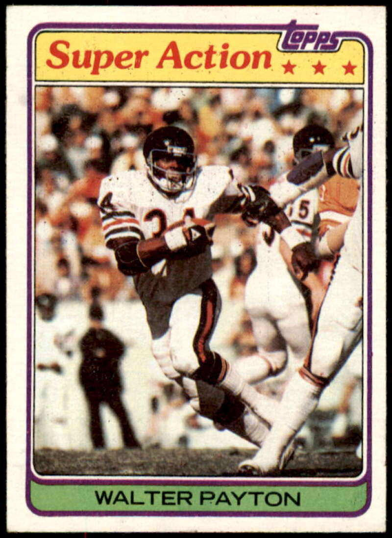 Walter Payton SA Card 1981 Topps #202  Image 1