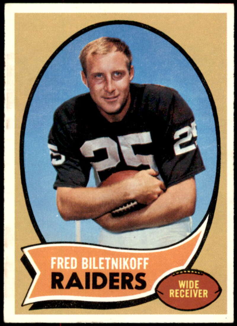 Fred Biletnikoff Card 1970 Topps #85  Image 1