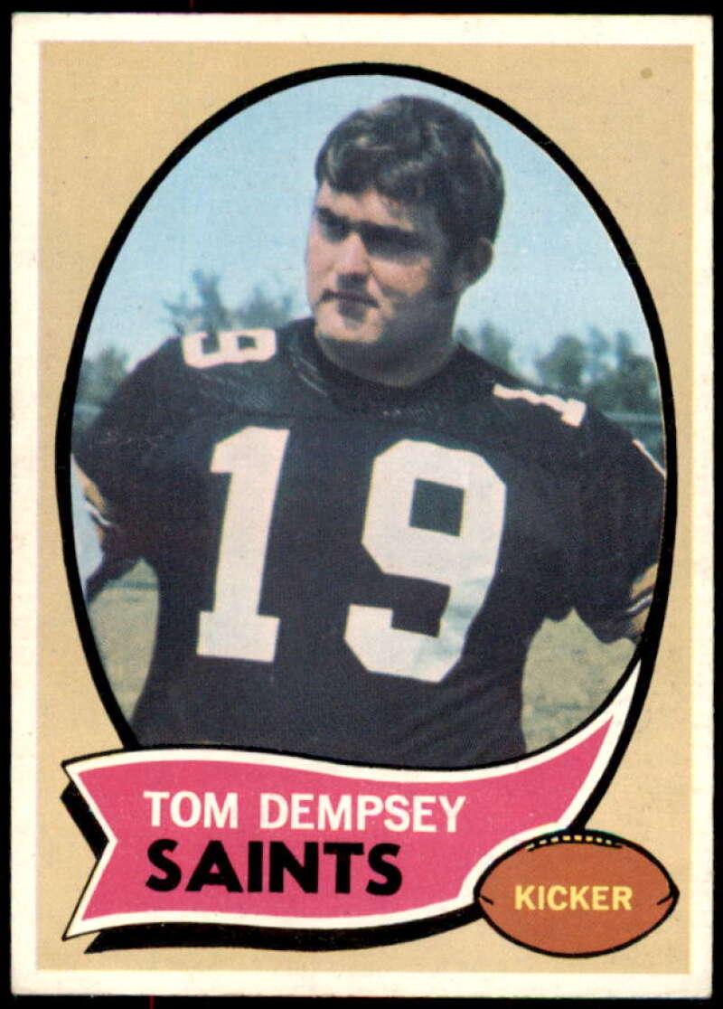 Tom Dempsey Rookie Card 1970 Topps #140  Image 1