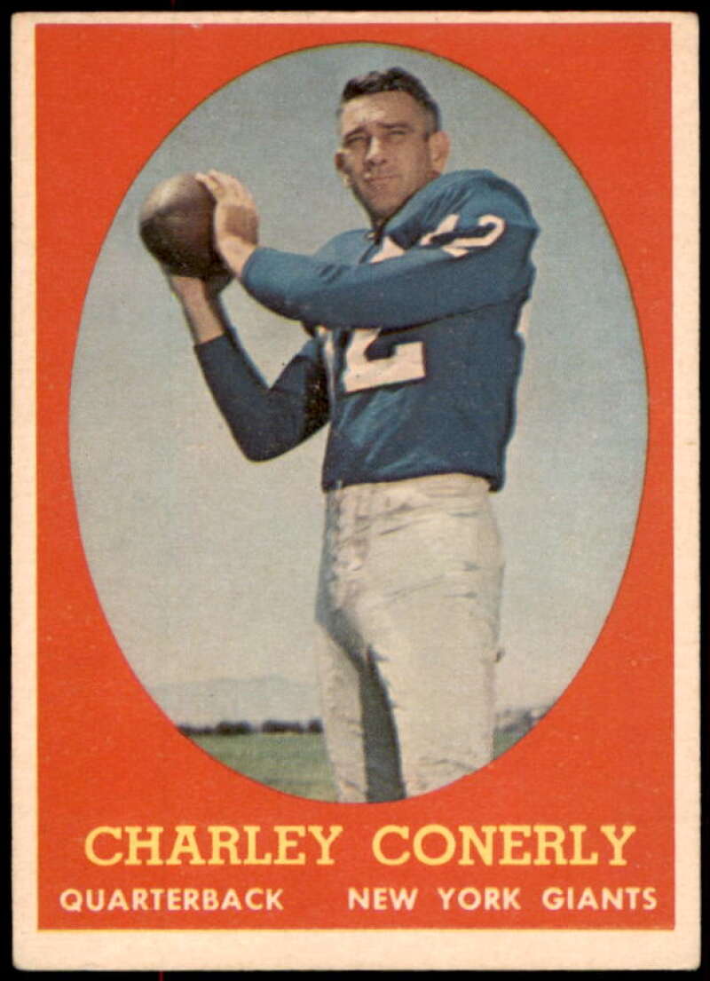 Charley Conerly Card 1958 Topps #84  Image 1