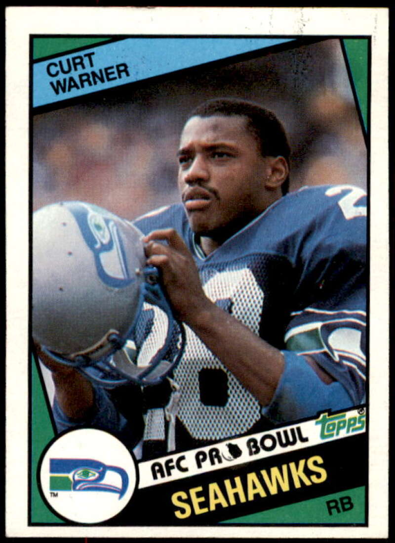 Curt Warner Rookie Card 1984 Topps #198  Image 1