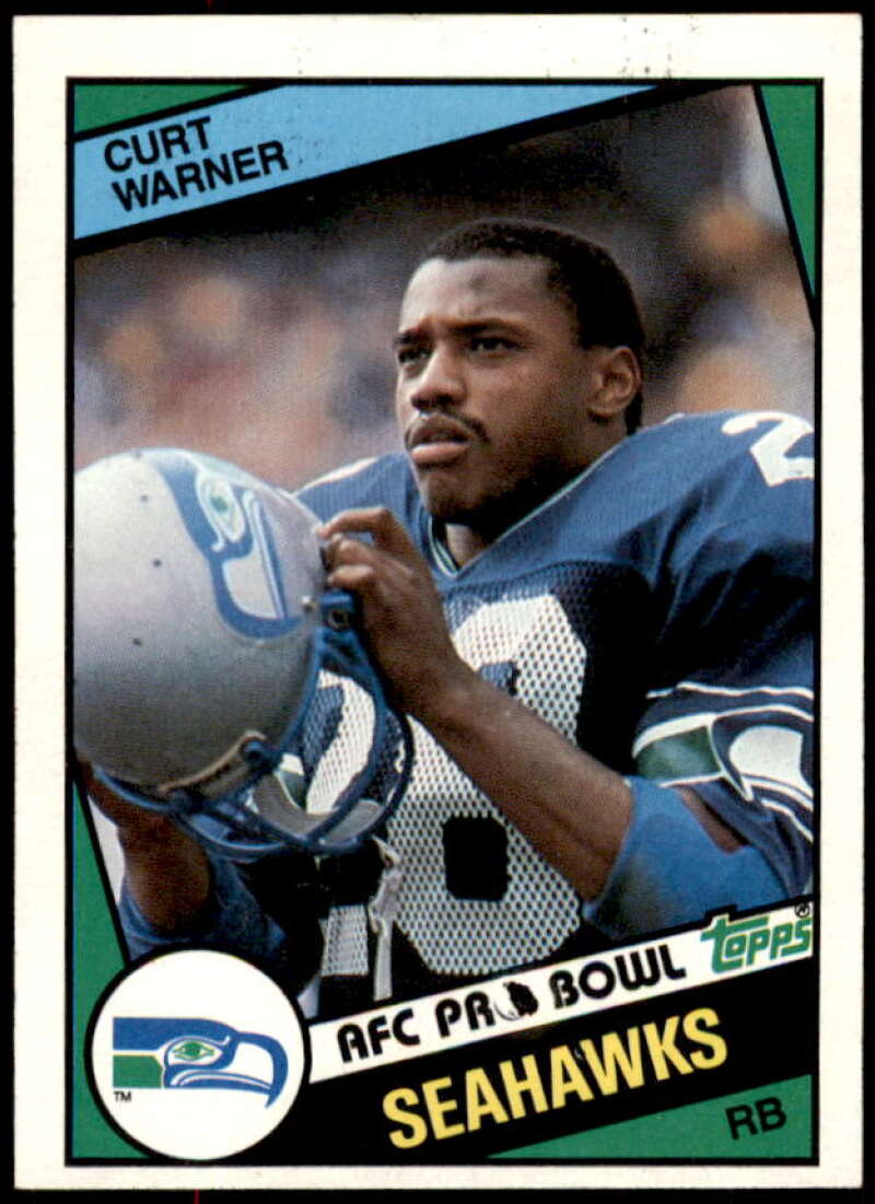 Curt Warner Rookie Card 1984 Topps #198  Image 1