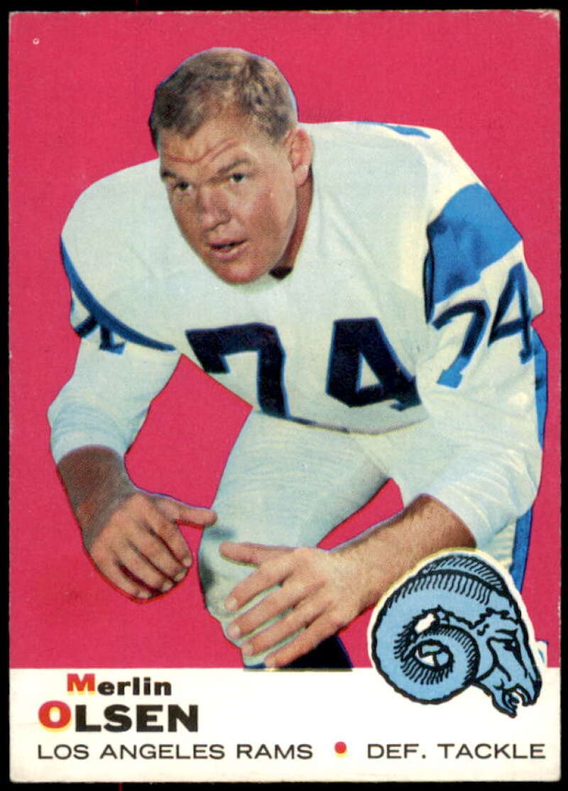 Merlin Olsen Card 1969 Topps #34  Image 1