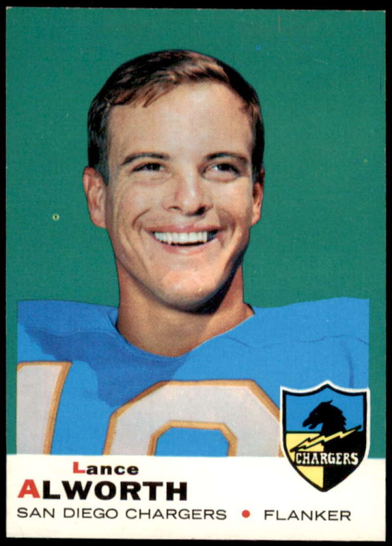 Lance Alworth Card 1969 Topps #69  Image 1