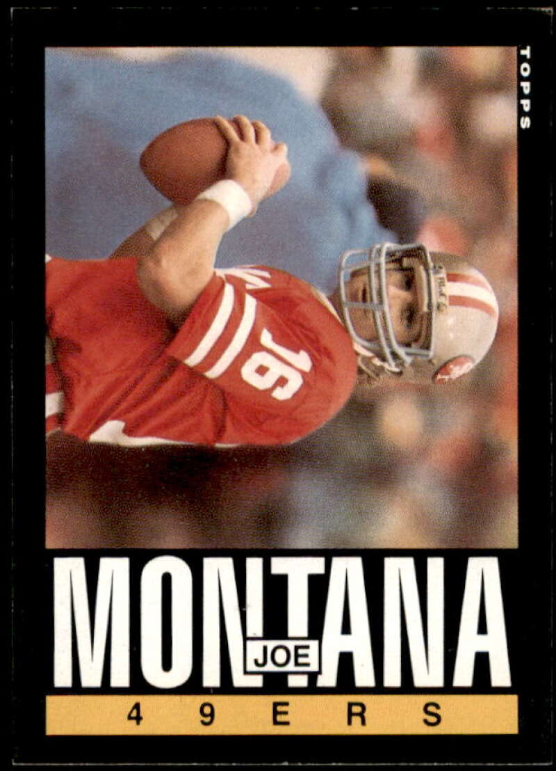 Joe Montana Card 1985 Topps #157  Image 1