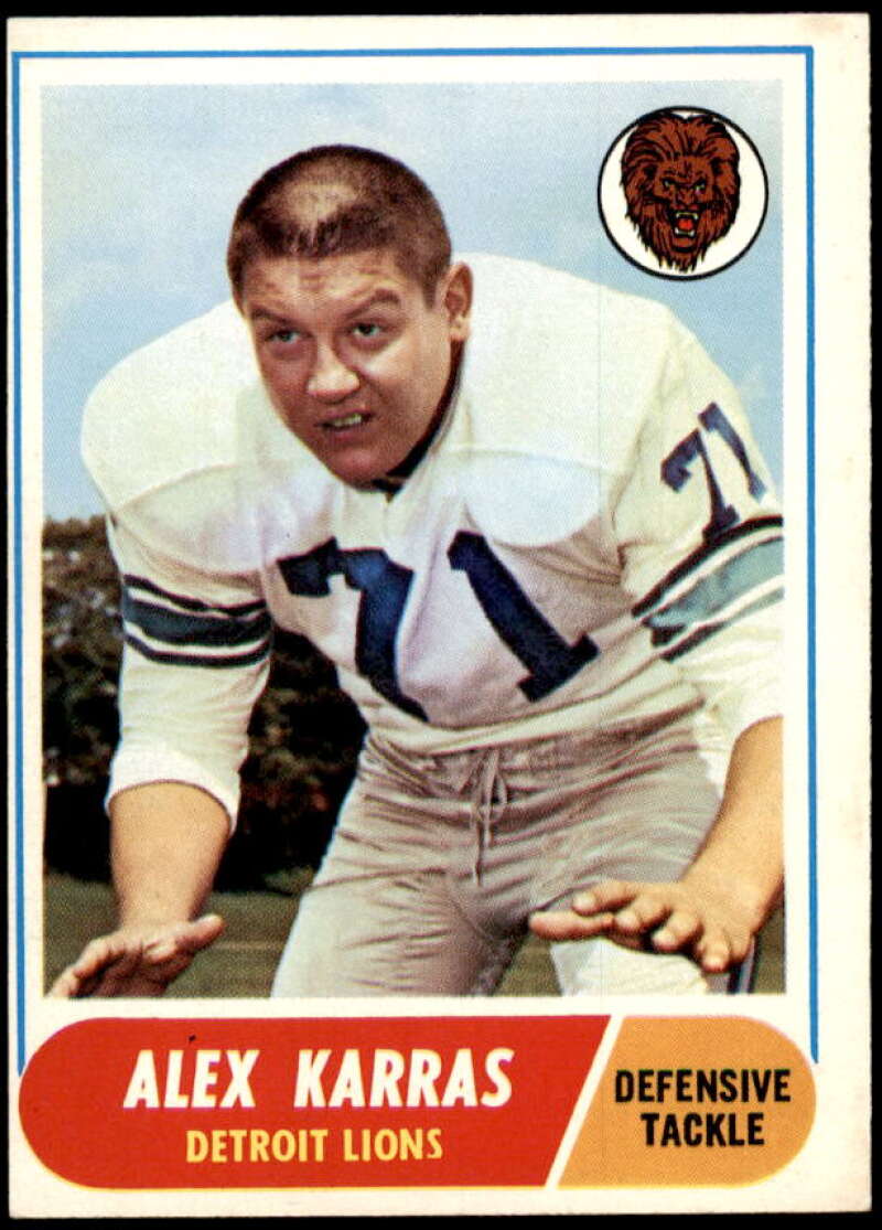 Alex Karras Card 1968 Topps #130  Image 1