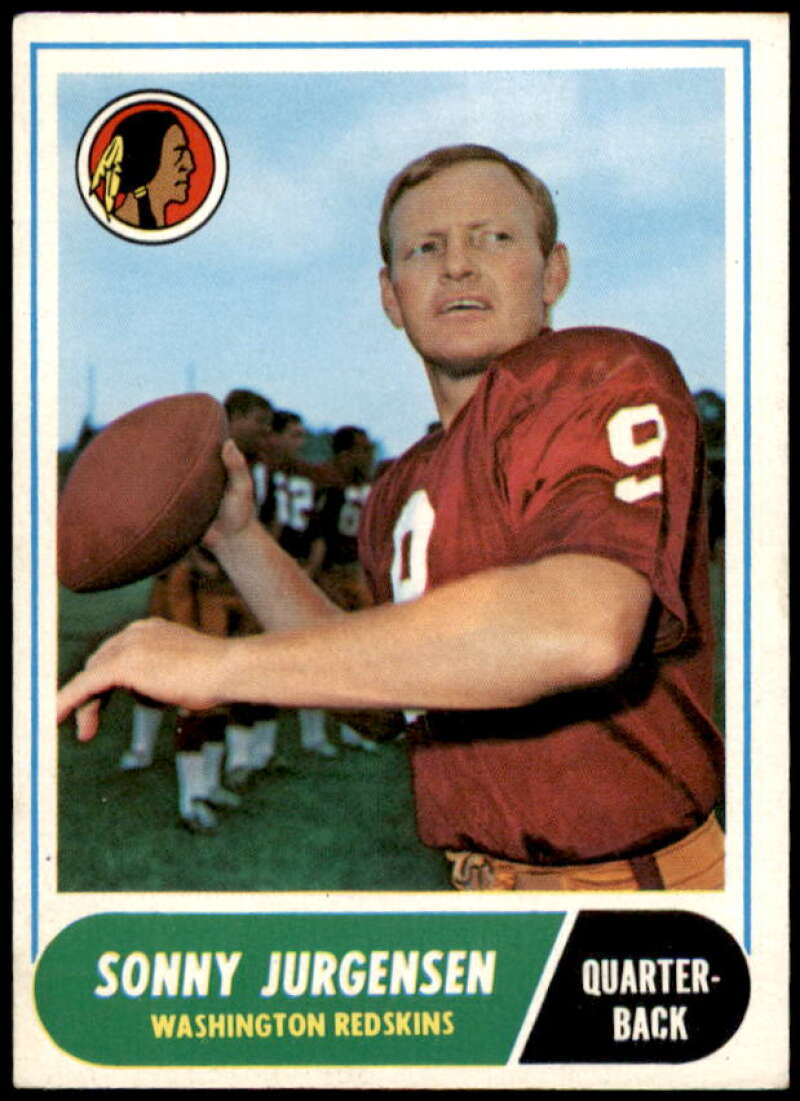 Sonny Jurgensen Card 1968 Topps #88  Image 1